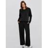 imageSimplee Lounge Sets for Women 2 Piece Sweat Pants Sets Sweatsuit Sweatshirt Sweatpants Tracksuit