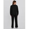 imageSimplee Lounge Sets for Women 2 Piece Sweat Pants Sets Sweatsuit Sweatshirt Sweatpants Tracksuit