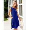 imageSimplee Womens 2025 Summer Mini Dress  Casual Sleeveless Button Down Vacation Short Sundress with PocketsBlue Purple