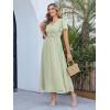 imageSimplee Womens Boho Floral Maxi Dress Flowy Casual V Neck Short Sleeve Wedding Guest Holiday Beach Long Dress1lightgreen