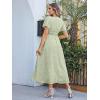 imageSimplee Womens Boho Floral Maxi Dress Flowy Casual V Neck Short Sleeve Wedding Guest Holiday Beach Long Dress1lightgreen