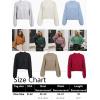 imageSimplee Womens Casual Long Sleeve Loose Pullover Knit Sweater Jumper Top Grey One Size