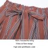imageSimplee Womens Casual Split Wide Leg Pants High Waist Palazzo Flowy Beach Pants Summer Boho Lounge Pants with PocketsA2rust Red Stripe