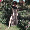 imageSimplee Womens Casual Split Wide Leg Pants High Waist Palazzo Flowy Beach Pants Summer Boho Lounge Pants with PocketsA3black Stripe