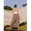 imageSimplee Womens Casual Split Wide Leg Pants High Waist Palazzo Flowy Beach Pants Summer Boho Lounge Pants with PocketsB1leopard Printed