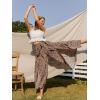 imageSimplee Womens Casual Split Wide Leg Pants High Waist Palazzo Flowy Beach Pants Summer Boho Lounge Pants with PocketsB1leopard Printed