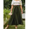 imageSimplee Womens Casual Split Wide Leg Pants High Waist Palazzo Flowy Beach Pants Summer Boho Lounge Pants with PocketsE10dark Green