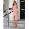 imageSimplee Womens Fall Wedding Guest Maxi Dress Boho Flowy V Neck Short Sleeve Semi Formal Sparkly Bridesmaid DressCpink