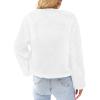 imageSimplee Womens Faux Fur Coat Furry Cropped Jacket Long Sleeve Warm Open Front Fur JacketsWhite
