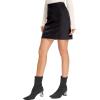 imageSimplee Womens High Waist Faux Suede Mini Bodycon SkirtBlack