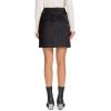 imageSimplee Womens High Waist Faux Suede Mini Bodycon SkirtBlack