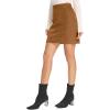 imageSimplee Womens High Waist Faux Suede Mini Bodycon SkirtBrown