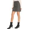 imageSimplee Womens High Waist Faux Suede Mini Bodycon SkirtDark Grey
