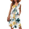 Blue Yellow Floral (Unlined)