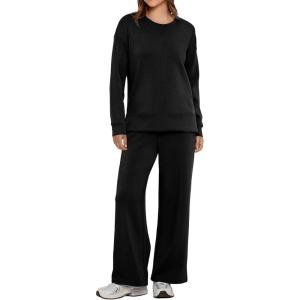 imageSimplee Lounge Sets for Women 2 Piece Sweat Pants Sets Sweatsuit Sweatshirt Sweatpants Tracksuit