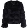 imageSimplee Women Luxury Winter Warm Fluffy Faux Fur Short Coat Jacket Parka Outwear1 Black