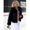 imageSimplee Women Luxury Winter Warm Fluffy Faux Fur Short Coat Jacket Parka Outwear1 Black
