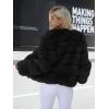 imageSimplee Women Luxury Winter Warm Fluffy Faux Fur Short Coat Jacket Parka Outwear1 Black