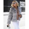imageSimplee Women Luxury Winter Warm Fluffy Faux Fur Short Coat Jacket Parka Outwear1 Gray