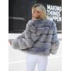 imageSimplee Women Luxury Winter Warm Fluffy Faux Fur Short Coat Jacket Parka Outwear1 Gray