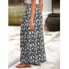 imageSimplee Womens Casual Split Wide Leg Pants High Waist Palazzo Flowy Beach Pants Summer Boho Lounge Pants with PocketsFloralblack