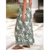 imageSimplee Womens Casual Split Wide Leg Pants High Waist Palazzo Flowy Beach Pants Summer Boho Lounge Pants with PocketsFloralgrey