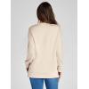 imageSimplee Womens Oversized Striped Sweatshirt Casual Long Sleeve Crewneck Loose Trendy Pullover Tops Fashion Clothes 2026Solidkhaki