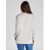 imageSimplee Womens Oversized Striped Sweatshirt Casual Long Sleeve Crewneck Loose Trendy Pullover Tops Fashion Clothes 2026Solidlight Grey