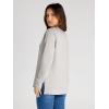 imageSimplee Womens Oversized Striped Sweatshirt Casual Long Sleeve Crewneck Loose Trendy Pullover Tops Fashion Clothes 2026Solidlight Grey