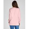 imageSimplee Womens Oversized Striped Sweatshirt Casual Long Sleeve Crewneck Loose Trendy Pullover Tops Fashion Clothes 2026Solidpink